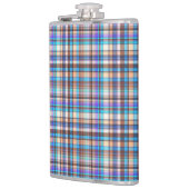Flasques Plaid Fabric Checkered Print Pattern-57688 (Gauche)