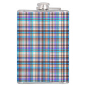Flasques Plaid Fabric Checkered Print Pattern-57688 (Dos)