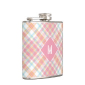 Flasques Plaid Monogramme personnalisé / Motif Tartan (Droite)
