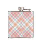 Flasques Plaid Monogramme personnalisé / Motif Tartan (Dos)