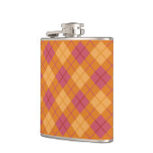 Flasques Plaid polarisé dans l'orange et le rose (Gauche)