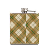 Flasques Plaid polarisé en or avec la rayure verte (Dos)