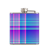 Flasques Plaid rose et bleu Checkered (Dos)