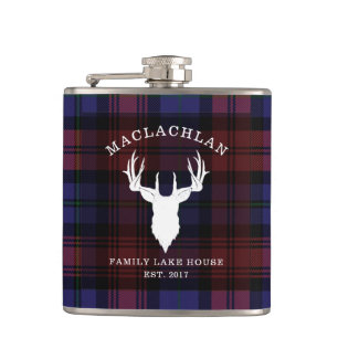 Flasques Plaid Tartan Clan MacLachlan Family Lake House