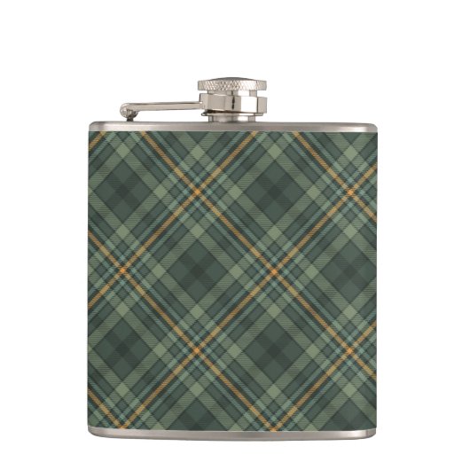 Flasques Plaid vert et or (Devant)