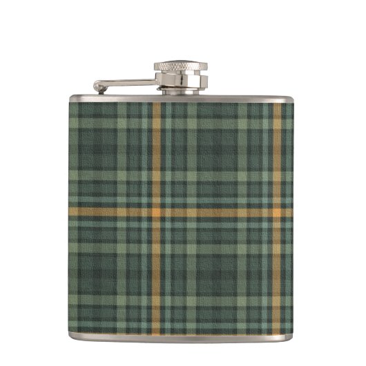 Flasques Plaid vert et or (Devant)