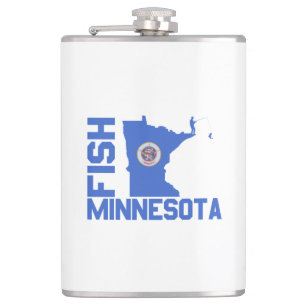 Flasques Plan de l'État du Minnesota de Poisson