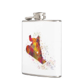 Flasques planche à neige à l'aquarelle (Gauche)