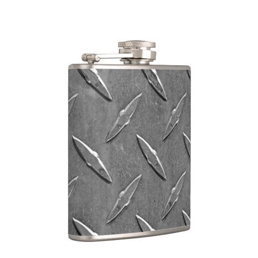 Flasques Plaque diamant métallique (Droite)