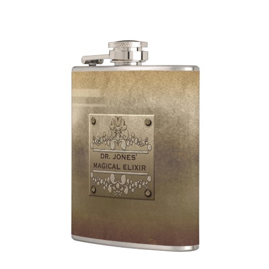 Flasques Plaque en métal brut (Gauche)