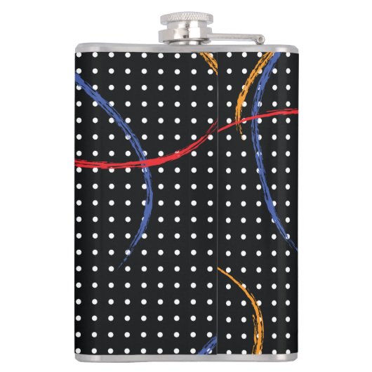 Flasques Plaque et points de peinture rétro (Dos)