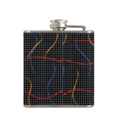 Flasques Plaque et points de peinture rétro (Dos)