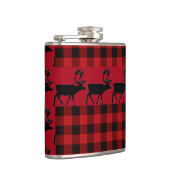 Flasques Plaque rouge et noire avec accent Elk (Droite)
