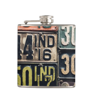 Flasques Plaques de licence vintages
