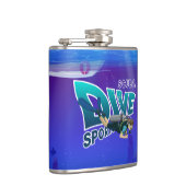 Flasques Plongée sous-marine | Enveloppé de vinyle (Droite)