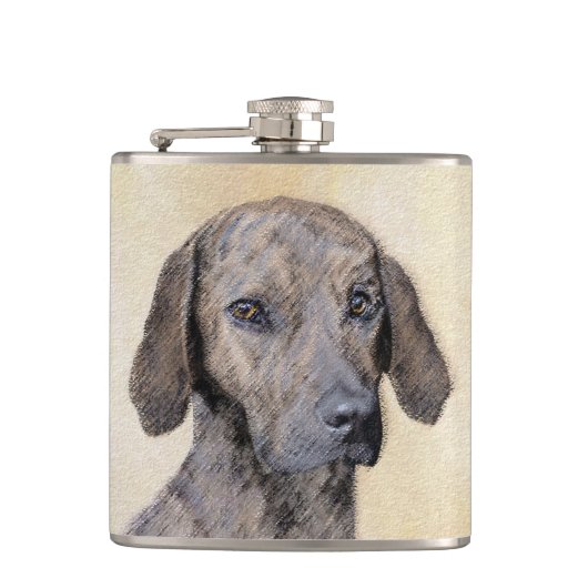 Flasques Plott Peinture - Cute Original Chien Art (Devant)