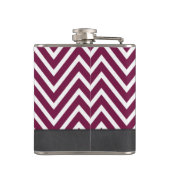 Flasques Plum marron motif gris  moderne (Dos)