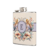 Flasques Plumes de fleurs ajouter le violet initial (Gauche)