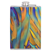 Flasques Plumes en verre tendu AI Art Abstrait (Dos)