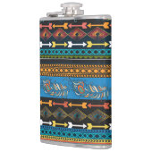 Flasques Plumes ethniques : Broderie Boho Chic (Gauche)