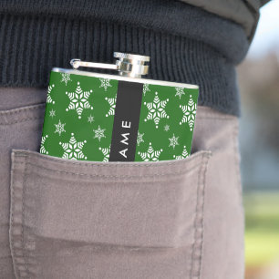 Flasques Pneus blancs, Vert, Votre nom, Personnaliser