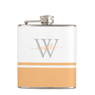 Flasques Poche de script moderne monogramme