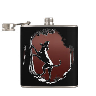 Flasques Poignée de chien de chasse personnalisée Chasse de
