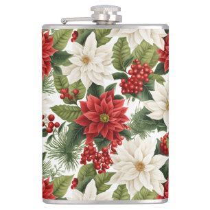 Flasques Poinsettia de Noël – Conception Florale de Fêtes