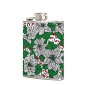 Flasques Pointe blanche, motif de Noël (Gauche)