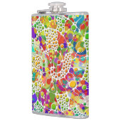 Flasques Points colorés Spirales Peinture à la main 2 (Gauche)