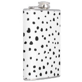 Flasques Points dalmatiens, Points dalmatiens, Noir et Blan (Droite)