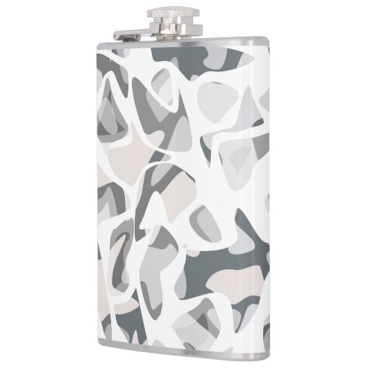 Flasques Points gris clair motif Abstrait tacheté (Gauche)