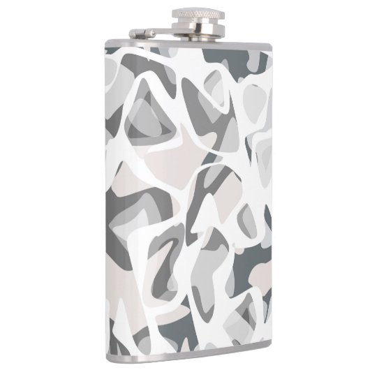 Flasques Points gris clair motif Abstrait tacheté (Droite)