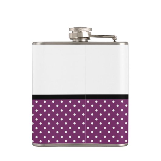 Flasques Points mignons pourpres Rose vert Chevron Bow avec (Dos)