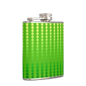 Flasques Points satinés - nuances vert citron (Droite)