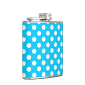 Flasques Pois blancs sur bleu électrique (Droite)