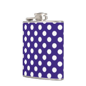 Flasques Pois blancs sur bleu foncé (Gauche)