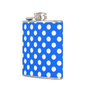 Flasques Pois blancs sur bleu royal (Gauche)