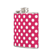 Flasques Pois blancs sur cerise (Gauche)