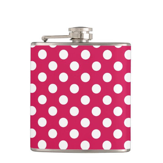 Flasques Pois blancs sur cerise (Devant)
