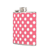 Flasques Pois blancs sur corail (Gauche)