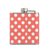 Flasques Pois blancs sur corail vivant (Dos)