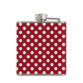 Flasques Pois blancs sur Crimson Red (Dos)