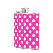 Flasques Pois blancs sur fuchsia (Gauche)