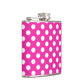 Flasques Pois blancs sur fuchsia (Droite)