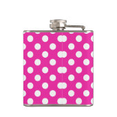 Flasques Pois blancs sur fuchsia (Dos)
