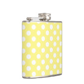 Flasques Pois blancs sur jaune citron (Droite)