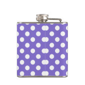 Flasques Pois blancs sur perwinkle (Dos)