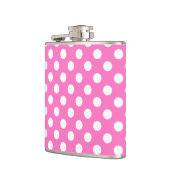 Flasques Pois blancs sur rose (Gauche)