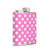Flasques Pois blancs sur rose (Droite)